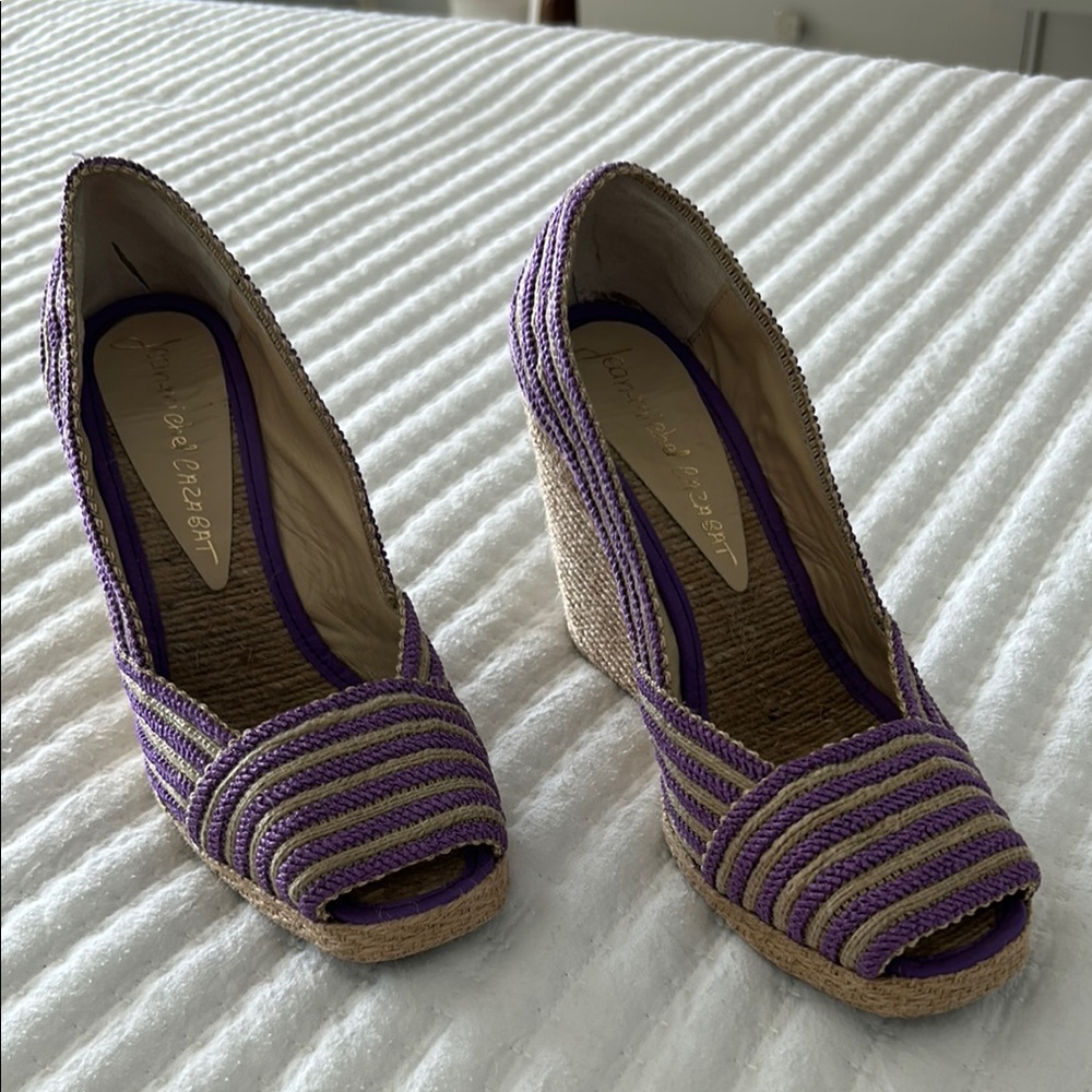 Purple Wedge Heels